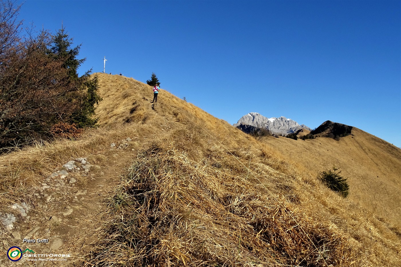 54 In vista della croce di Cima Pare e verso la Presolana.JPG